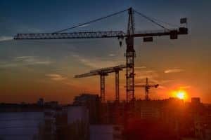 Chantier en façades ossature bois en milieu urbain